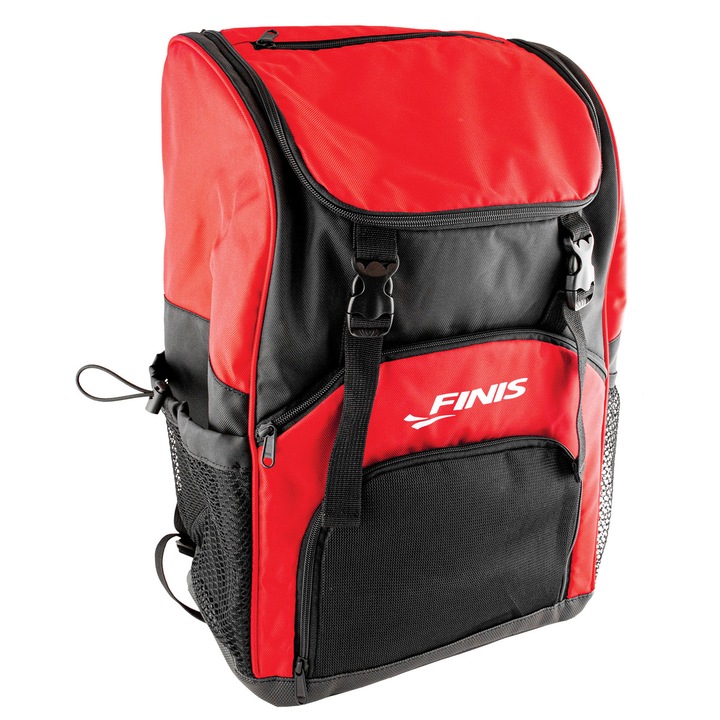 Раница FINIS, Team Backpack, Универсална, Червен, 35 литра