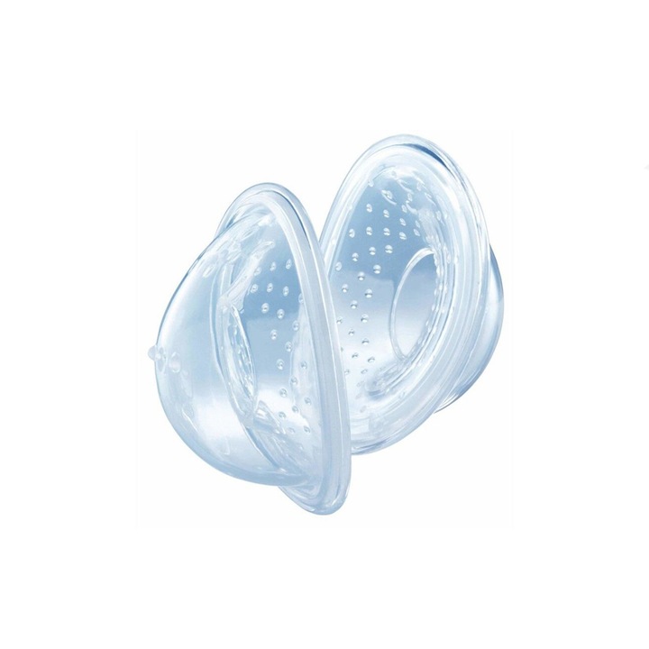 Set 6 piese colectori si protectoare pentru mameloane Nuk 252067, Transparent