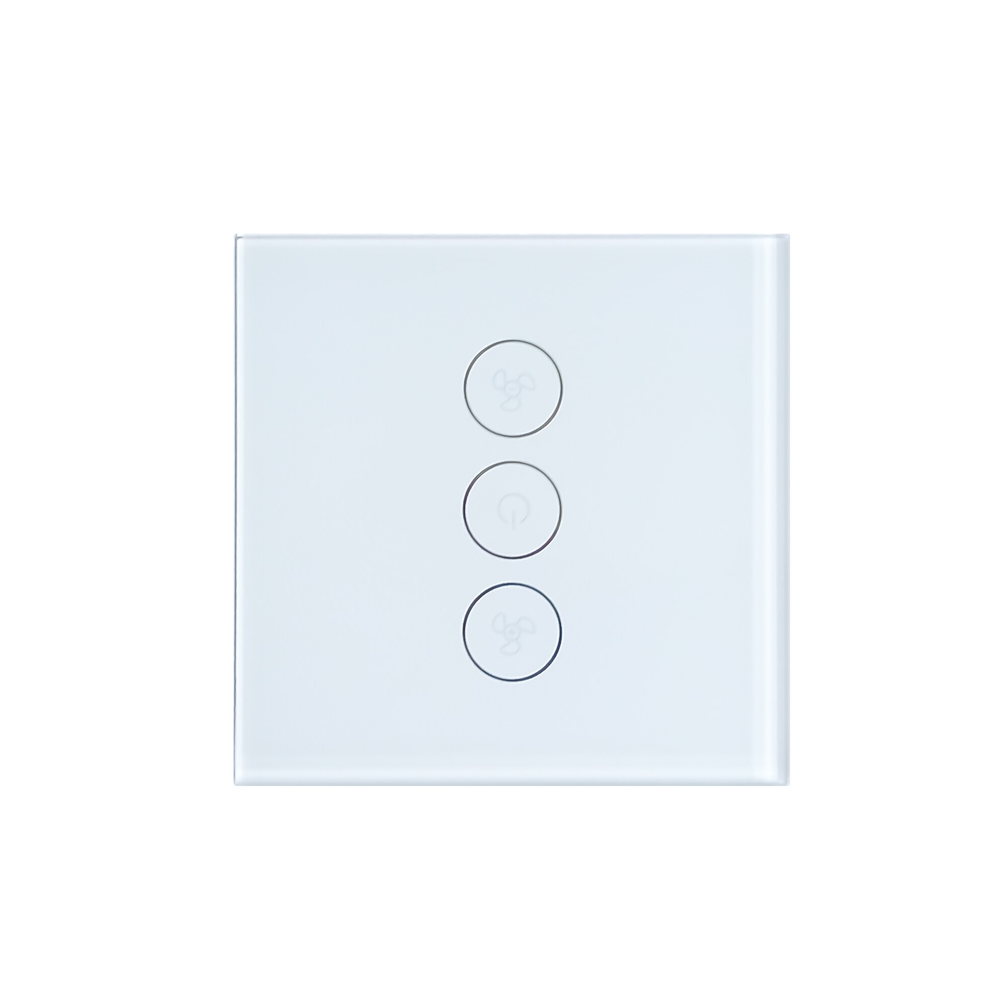 Intrerupator inteligent pentru ventilator PNI SafeHome PT131V cu touch, WiFi, 400W, comanda prin internet, aplicatie de mobil Tuya Smart, integrare in scenarii si automatizari smart cu alte produse compatibile Tuya, Alexa si Google Assistant