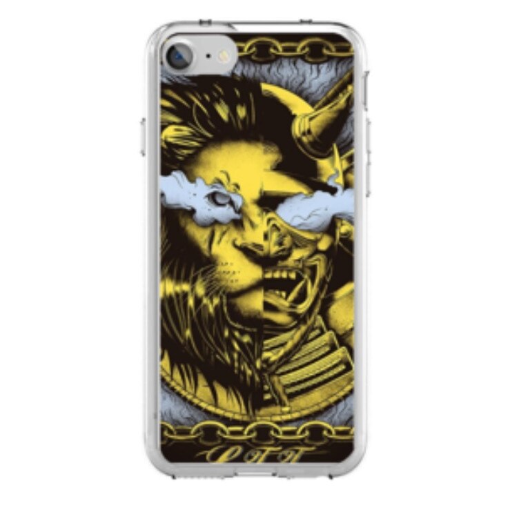 Husa silicon neagra iPhone 7 Ninja Lion