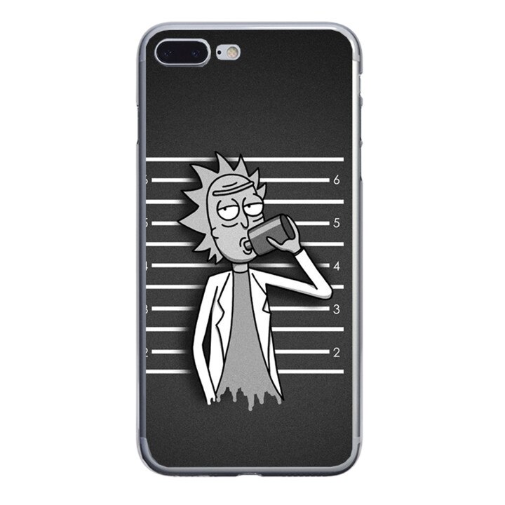 Husa silicon gri iPhone 8 plus Rick