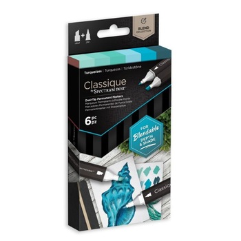 Set 6 Markere Spectrum Classique - Turquoise Set 6 Markere Spectrum Classique - Turquoise
