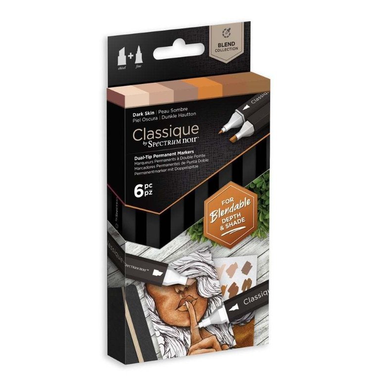 Set 6 Markere Spectrum Classique - Dark Skin