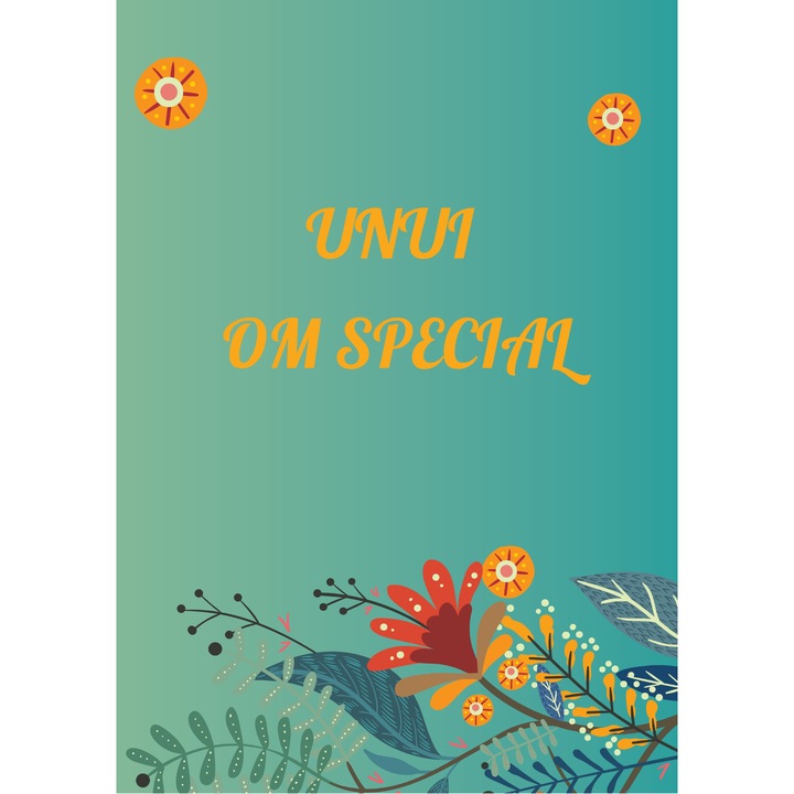 Carte-cadou personalizata „Unui om special”