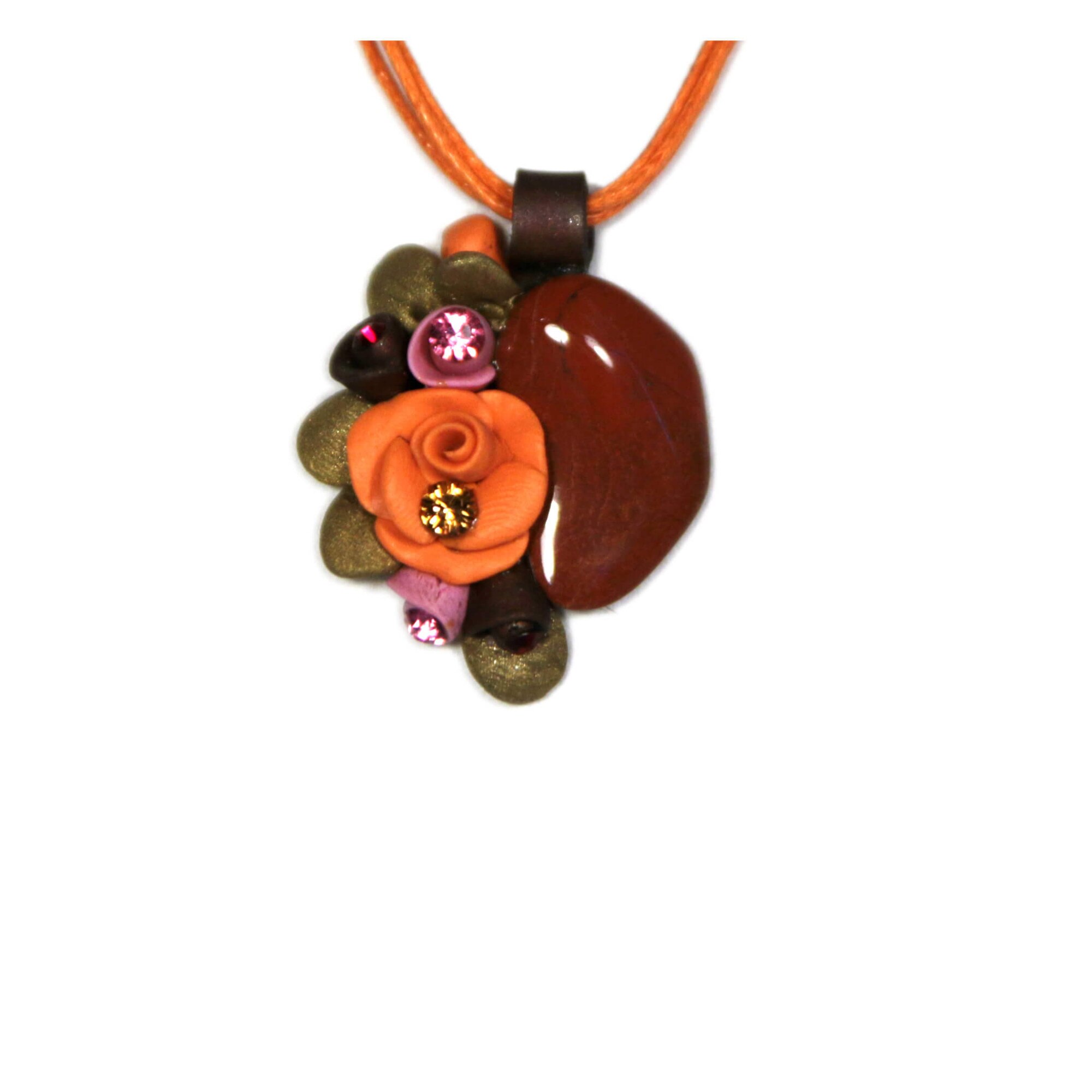 Colier Jasp cu cristale, Miidefloriart - model 100