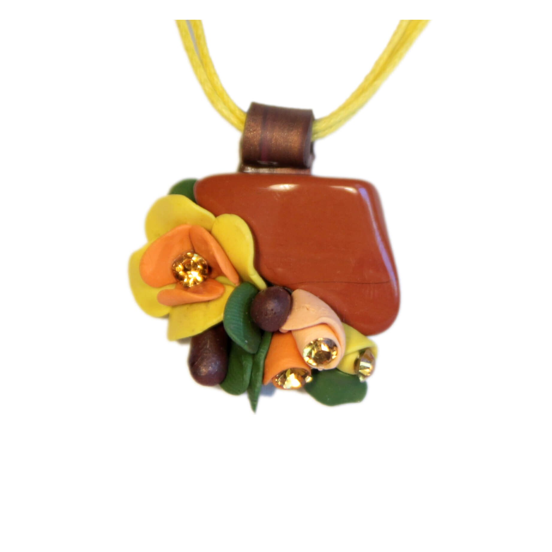 Colier Jasp cu cristale, Miidefloriart - model 83