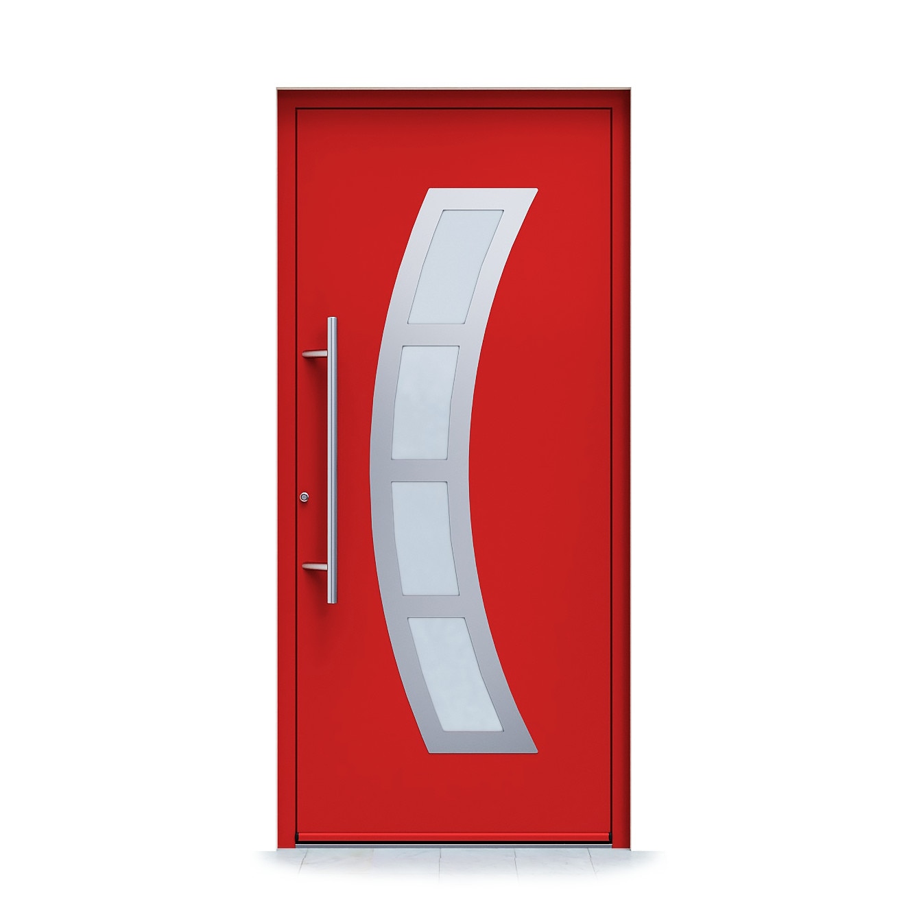 Usa Intrare, TECO, X-43, Aluminiu, 1000 X 2150 mm, Maner tip bara