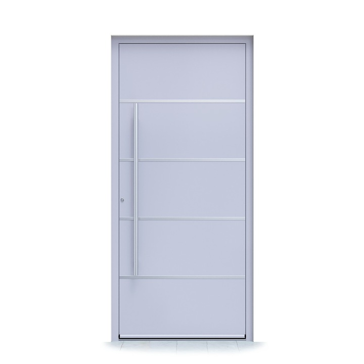 Usa Intrare, TECO, X-16, Aluminiu, 1000 X 2150 mm, Maner tip bara