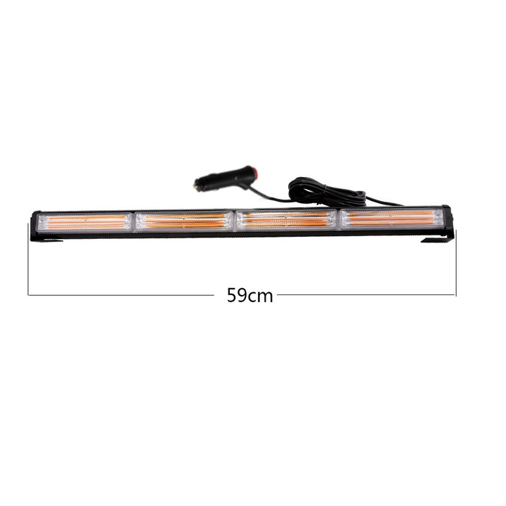 Girofar LED, Flexzon, 9 moduri de lumina, 72W, 59 cm, 12-24V