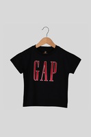 gap tricou cu decolteu la baza gatului si imprimeu logo negrurosu 100 cm standard imagen 52_0_
0