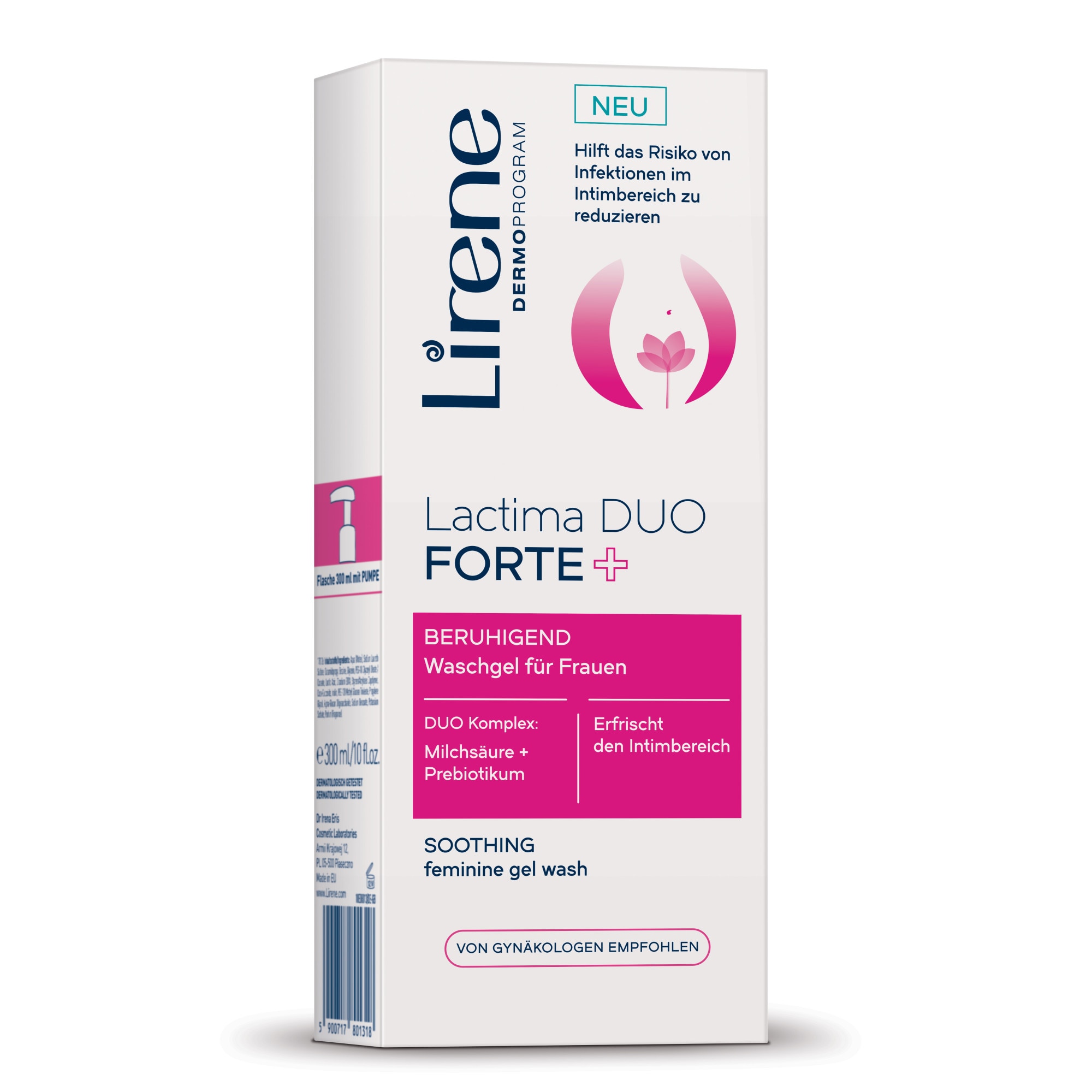 Gel intim LIRENE Lactima Duo Forte+ , 300ml