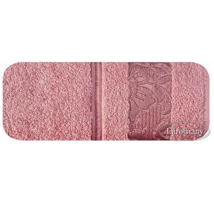 Prosop baie SYLWIA, Eurofirany, 50x90, 100% bumbac, roz pudra