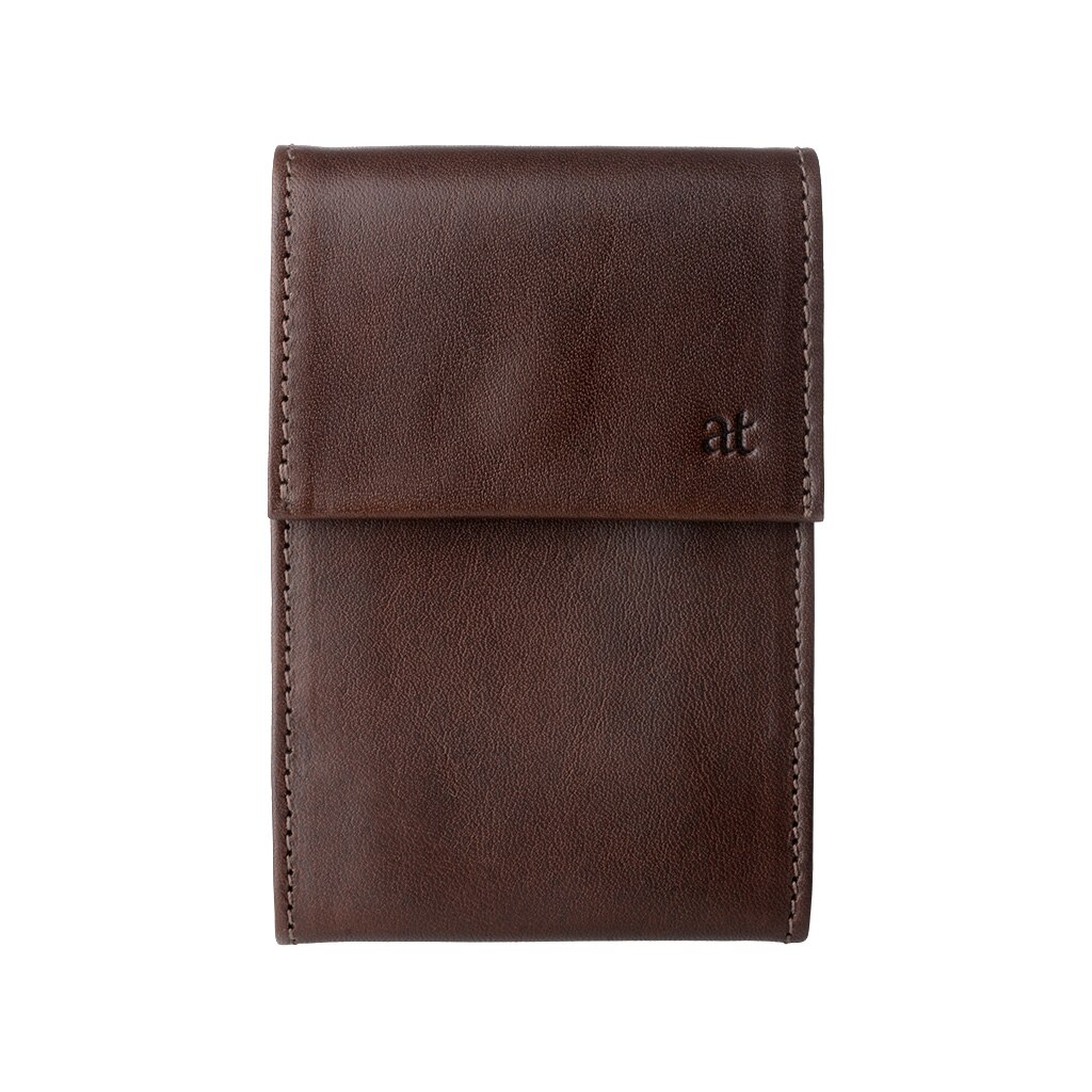 Portofel, DuDu, 599-199-03, Piele, Compartimentat, Maro, 7.5 x 10.5 x 2.5 cm