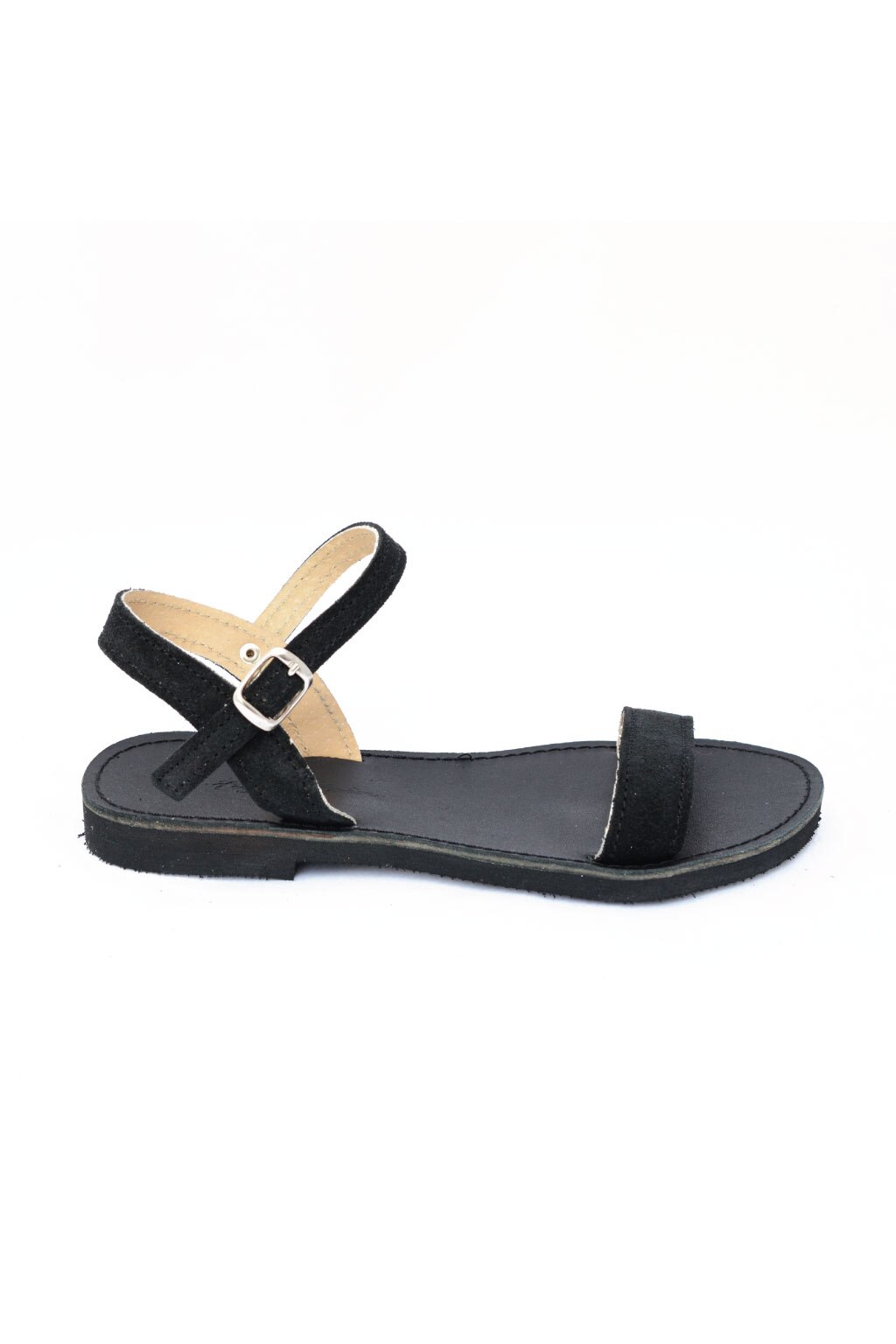 Sandale negre din piele naturala FUNKY CASUAL