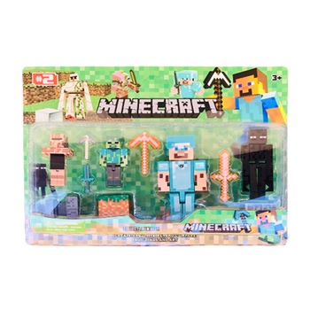 Set figurine Minecraft cu 4 figurine si accesorii M1 Set figurine Minecraft cu 4 figurine si accesorii M1