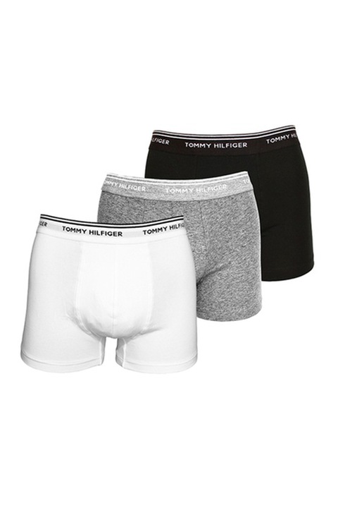 Set boxer pentru bărbați Tommy Hilfiger, Alb/Negru/Gri