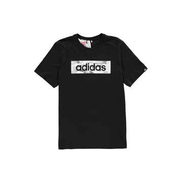 Tricou de bumbac, Adidas, Negru, Negru, 9-10Y Tricou de bumbac, Adidas, Negru, Negru, 9-10Y