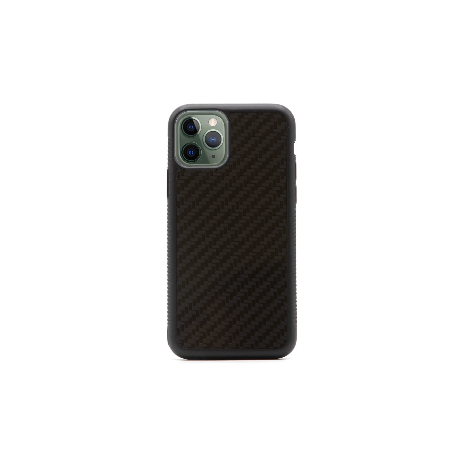 Husa de Telefon din Silicon cu Insertie de Fibra de Carbon Autentica Compatibila cu Iphone 11 Pro