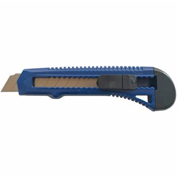 Cutter 0.5x18 MM, albastru cu 2 lame de rezerva Negru Cutter 0.5x18 MM, albastru cu 2 lame de rezerva Negru