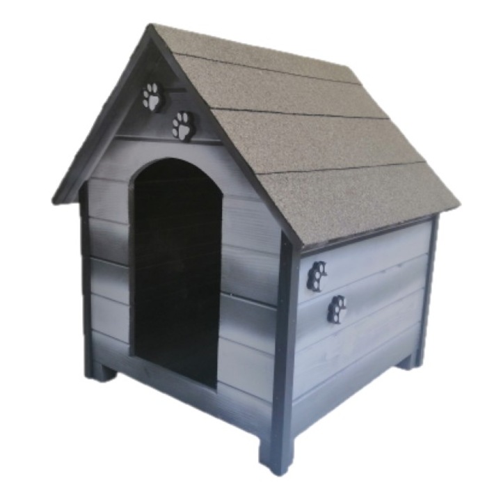 Casuta pentru caini, Lemn, Gri