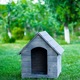 Casuta pentru caini, Lemn, Maro inchis
