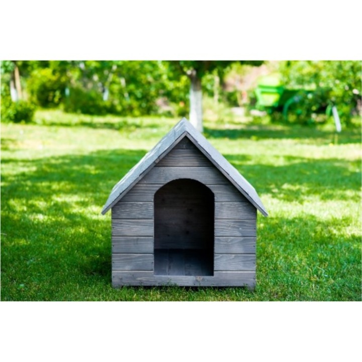 Casuta pentru caini, Lemn, Maro inchis