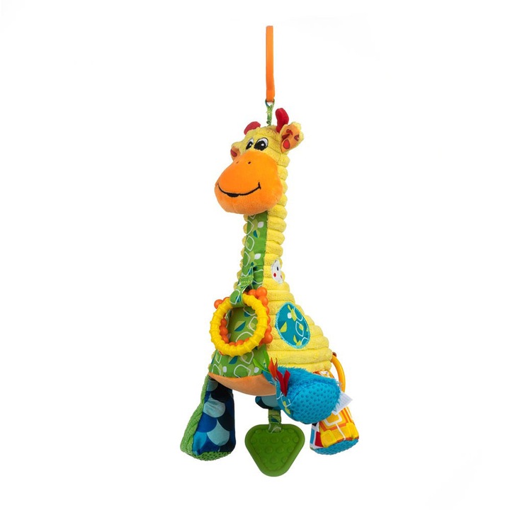 Висяща играчка с музикална кутия Bali Bazoo, Жираф Gina, 82874, многоцветен
