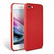 Husa compatibila cu iPhone 7 / iPhone 8, ultra slim silicon, interior din catifea, Rosu, PlanetPhone
