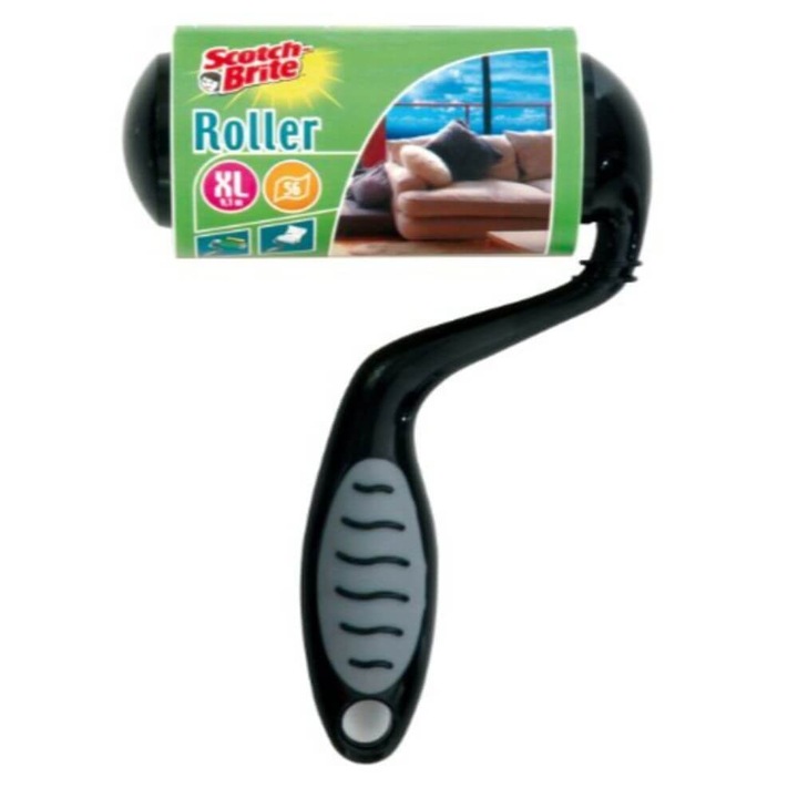 Scotch Brite szösztelenítő henger, 5x5x24 cm, 56 lap, fekete
