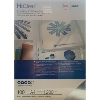 Coperti transparente, GBC,CTCL20 297x210 mm, 200 microni, 100 buc Coperti transparente, GBC,CTCL20 297x210 mm, 200 microni, 100 buc