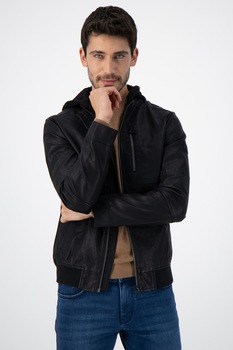 tom tailor jacheta de piele ecologica m negru imagen 8_0_
0