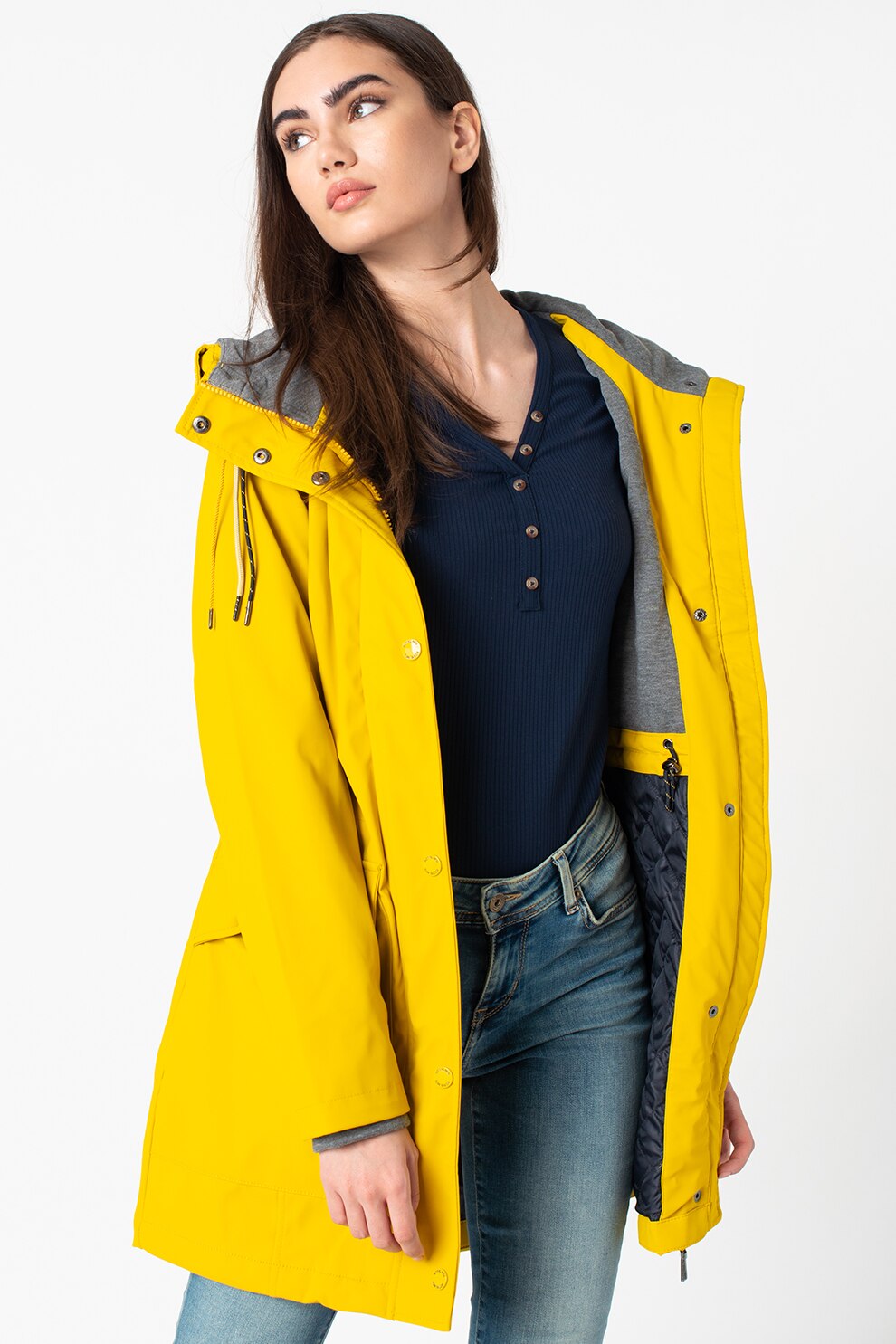 tom tailor yellow raincoat