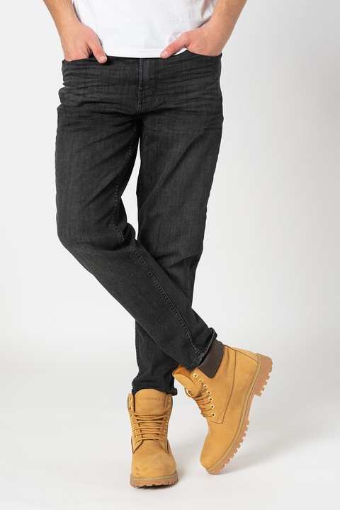 !Solid, Blugi cu aspect decolorat Dylan, Alb murdar/Gri antracit