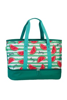 Geanta de plaja termoizolanta, Fabrizio, F50372, Verde Geanta de plaja termoizolanta, Fabrizio, F50372, Verde