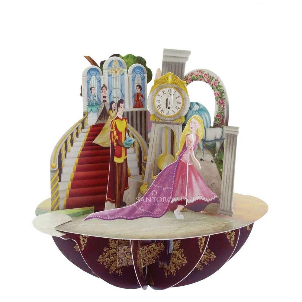 Felicitare 3D Santoro Piruettes - Princesses