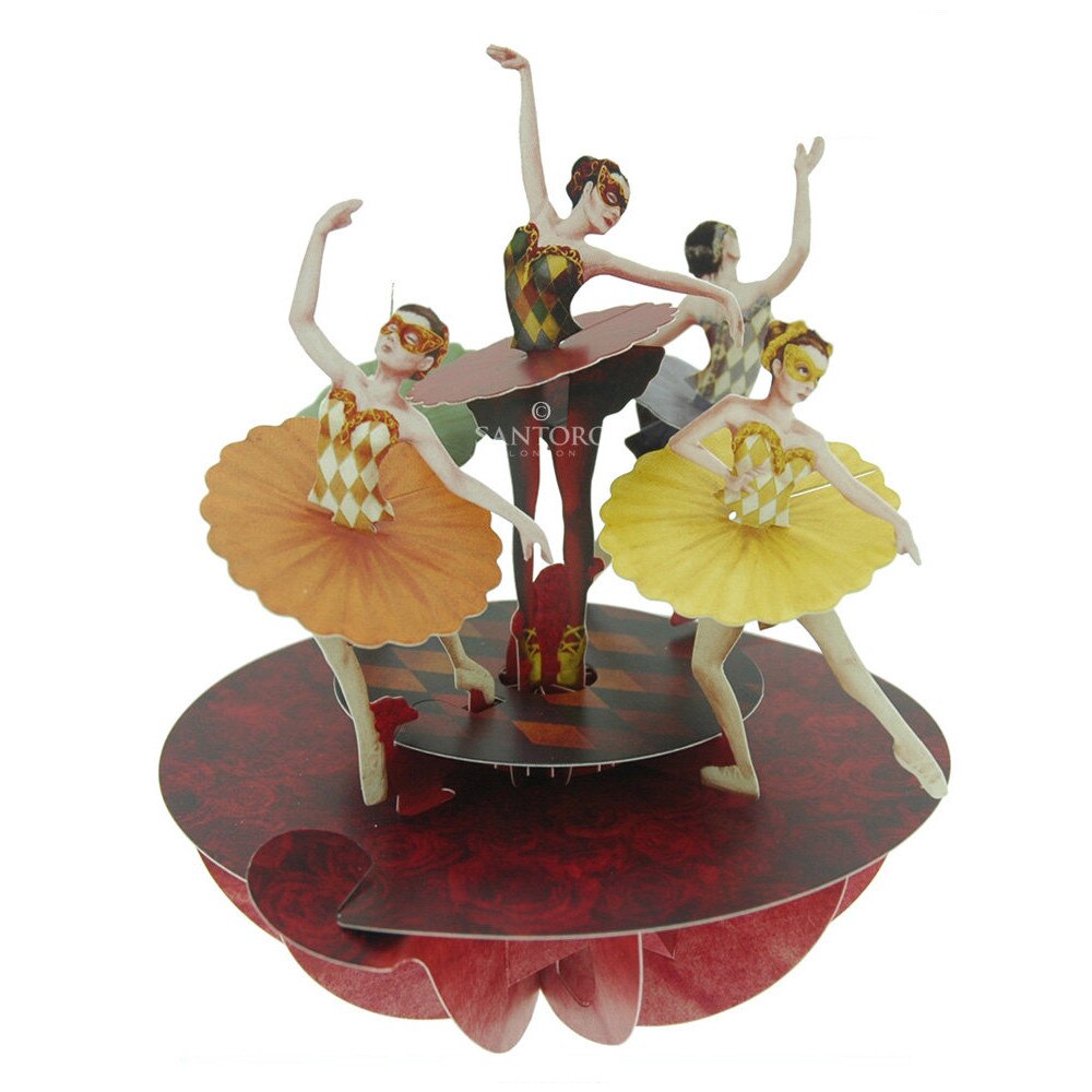 Felicitare 3D Santoro Piruettes - Ballet Pirouette