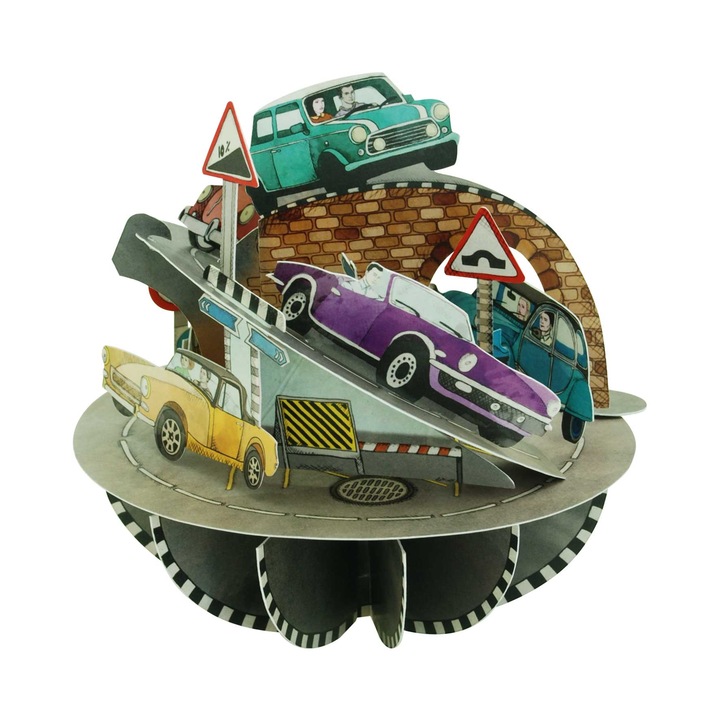 Картичка Santoro Retro Cars, Pirouettes