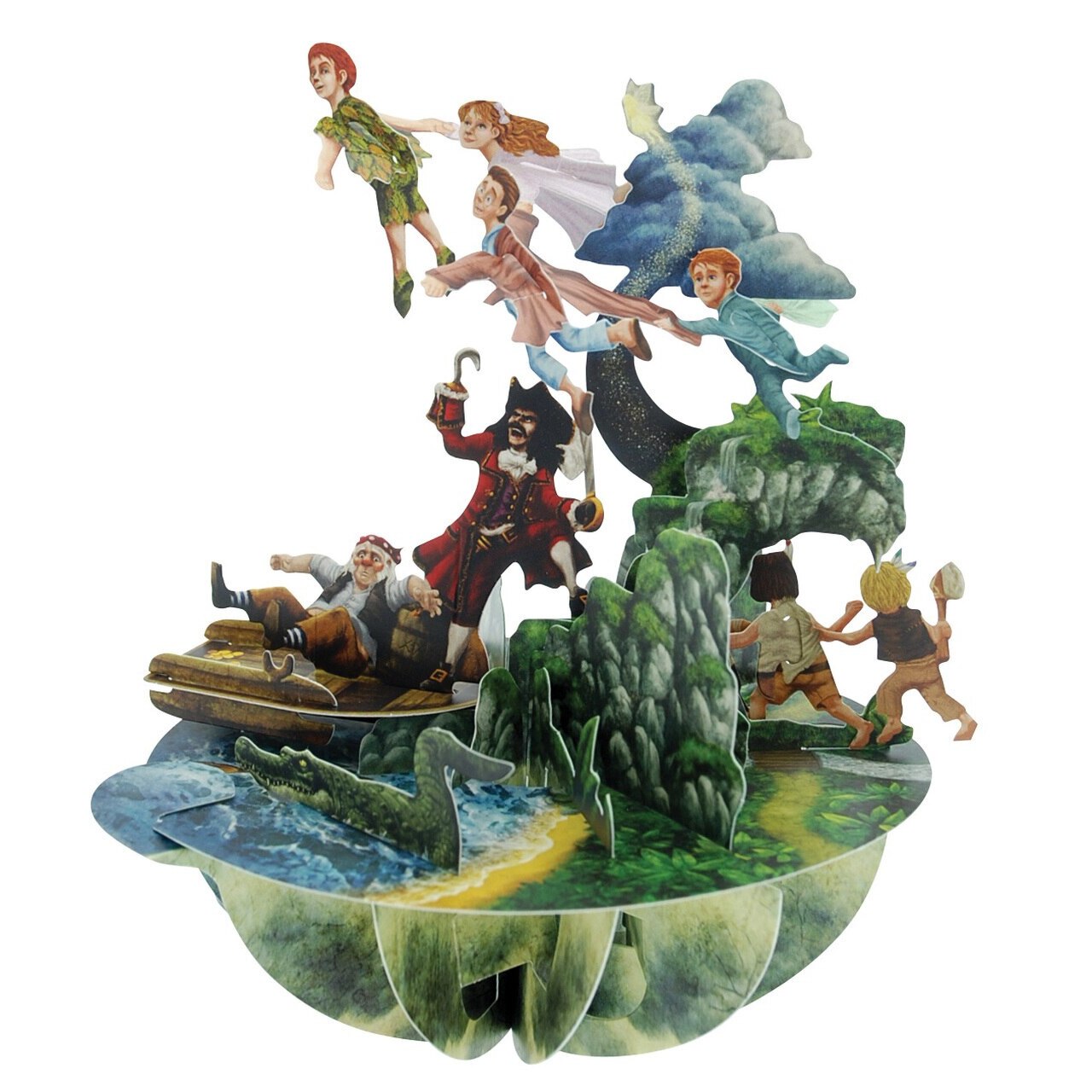 Felicitare 3D Santoro Piruettes - Peter Pan