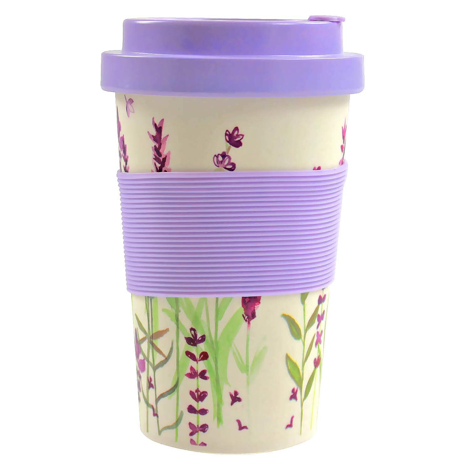 Cana de voiaj - Eco Friendly - Lavender , Bambus, 350 ml, Multicolor