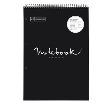 Caiet Miquelrius, Emotions, Reporter, Black, A4, patratele, 90gr, 80 file Caiet Miquelrius, Emotions, Reporter, Black, A4, patratele, 90gr, 80 file