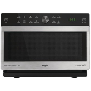 Cuptor cu microunde Whirlpool MWP 338 SX, Functie Grill, Functie Crisp, 33 l, 900 W, Argintiu Cuptor cu microunde Whirlpool MWP 338 SX, Functie Grill, Functie Crisp, 33 l, 900 W, Argintiu