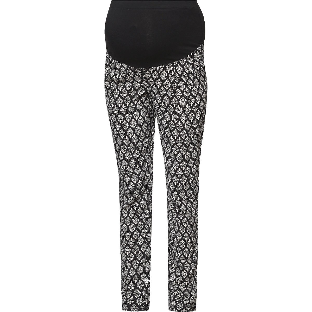 Pantaloni gravide, Jojo Maman Bebe, alb/negru, marimea 36, cu extensie