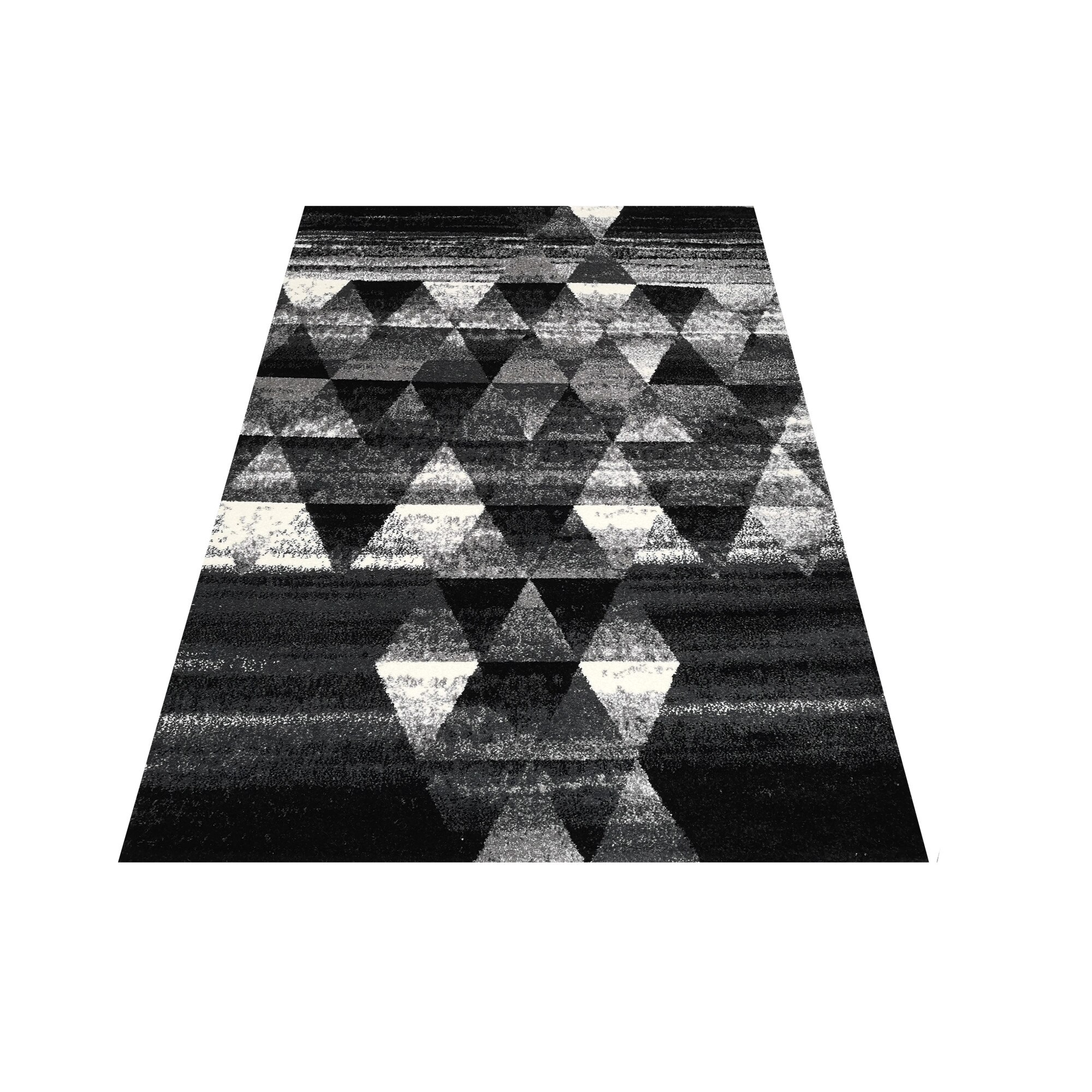 Covor TWIST 133 x 190 Geometric 1752A Gri/Negru