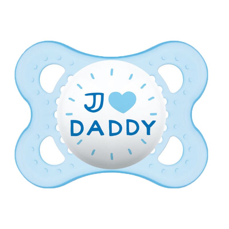 Suzeta ortodontica din silicon MAM Love & Affection 712586, Albastru 2-6 luni
