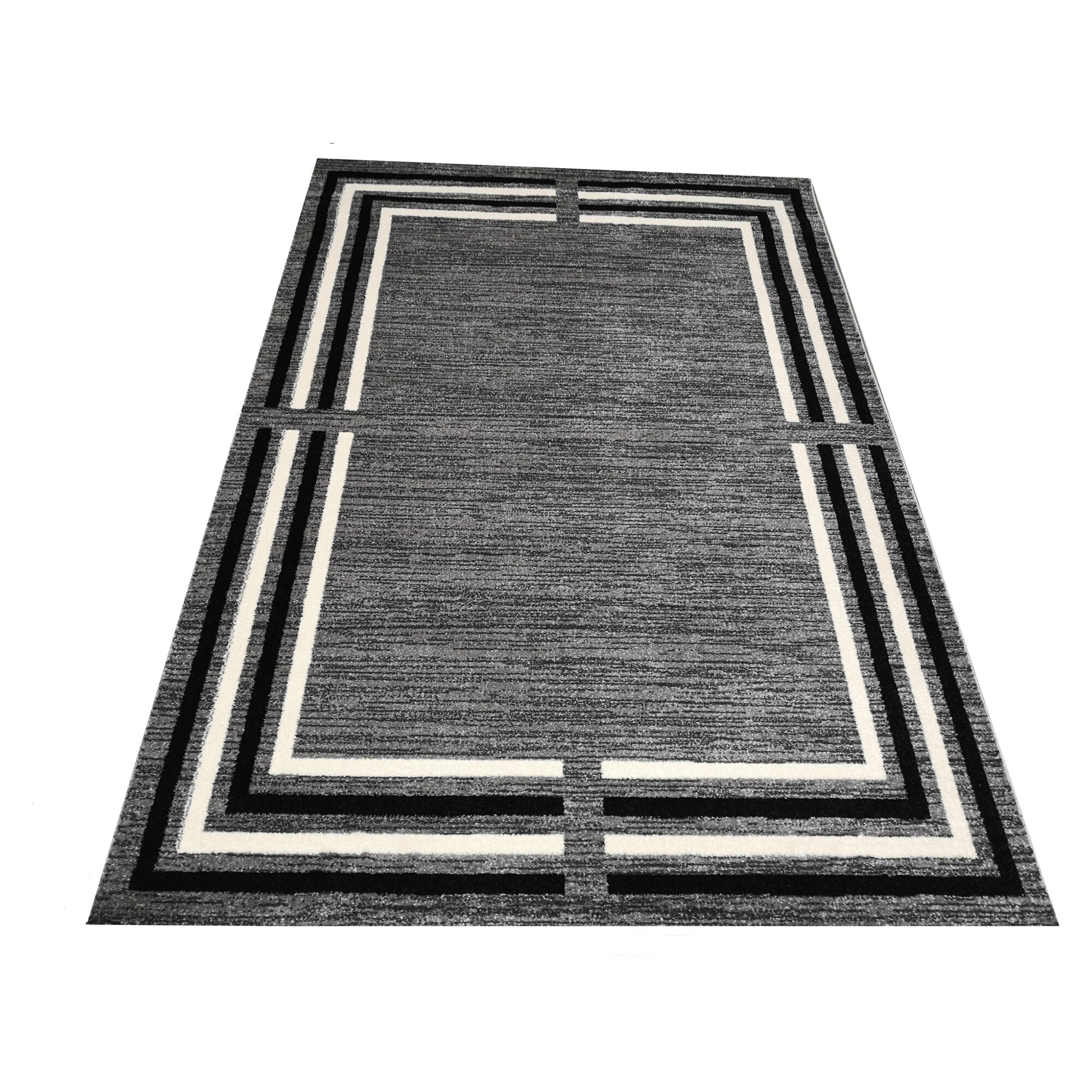 Covor TWIST 133 x 190 1904A Gri/Negru