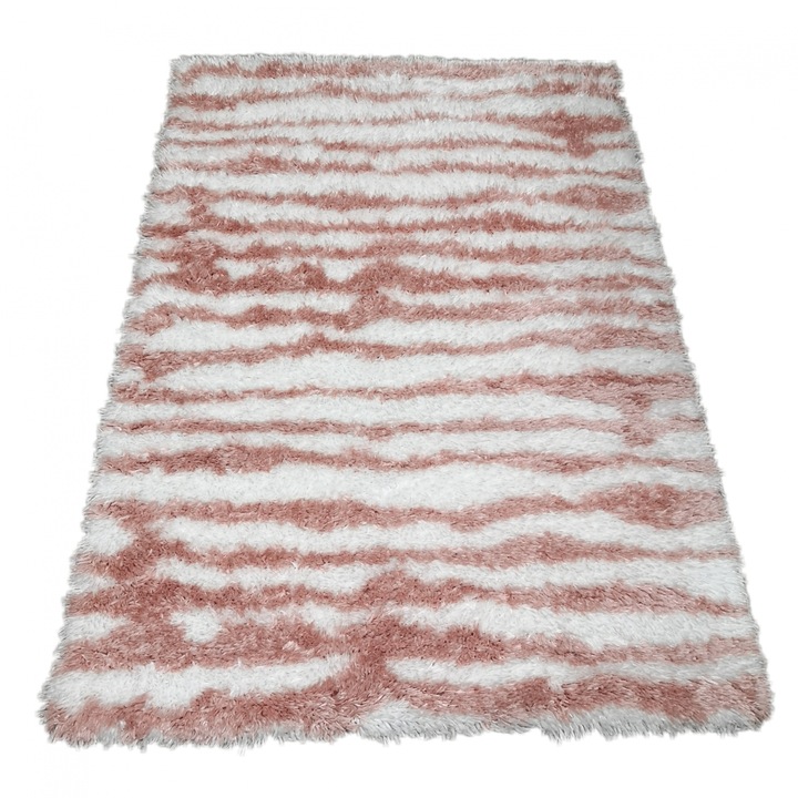 Covor Plush, 200 x 290, Roz/Crem, 0007A