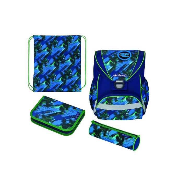 Ghiozdan Herlitz, echipat, Ultralight plus, motiv splash