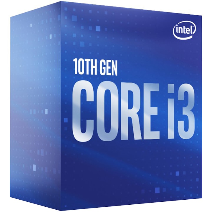 Intel® Core™ i3-10100 Processzor, Comet Lake, 3.6GHz, 6MB, 1200 socket