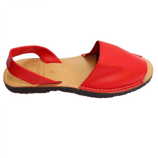 Sandale fete din piele naturala Truffi E3640, Rosu