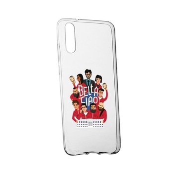 Husa La Casa De Papel - Bella Ciao, pentru Xiaomi Redmi Note 8, rezistenta la uzura, anti-alunecare, din silicon Premium, 718 Husa La Casa De Papel - Bella Ciao, pentru Xiaomi Redmi Note 8, rezistenta la uzura, anti-alunecare, din silicon Premium, 718